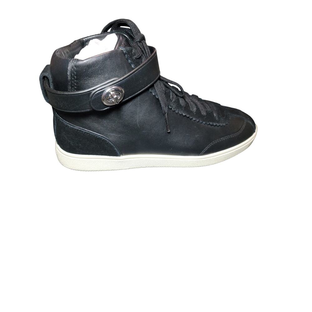 Coach Sneakers SHEEP NAPPA/SUEDE BLACK/BLACK C213 7.5 Women. NWIB